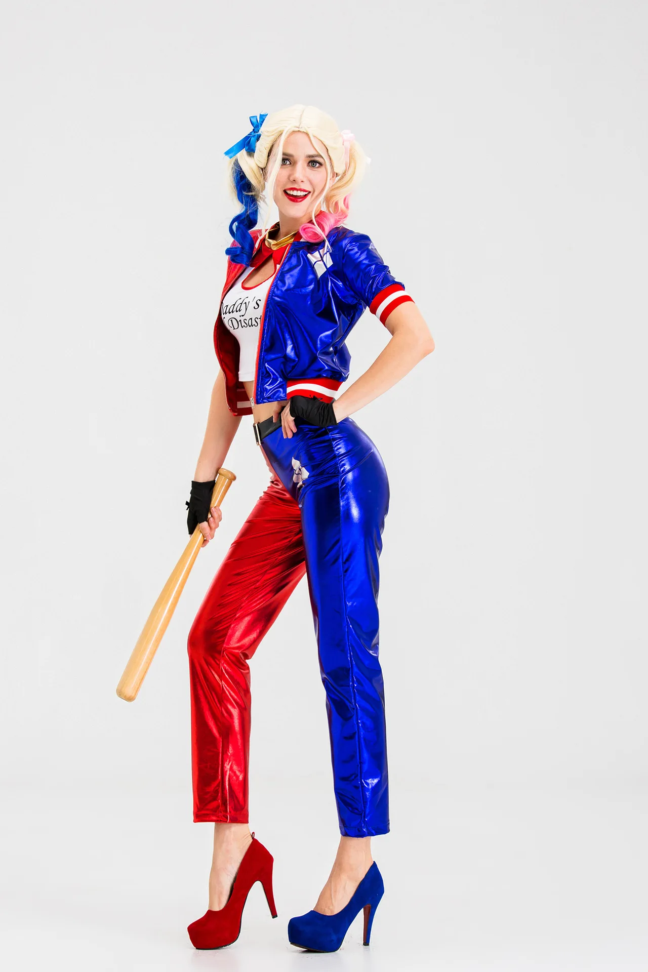 Новый Хэллоуин Косплей Аниме отряд самоубийц Халли Квин клоунский набор как в