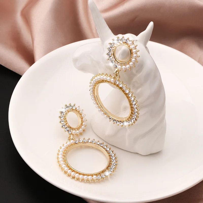 2019 Promotion Oorbellen Pendientes Mujer 925 Fashion Jewelry Earrings Crystal from Swarovskis Design Attractive Woman Charm | Украшения и