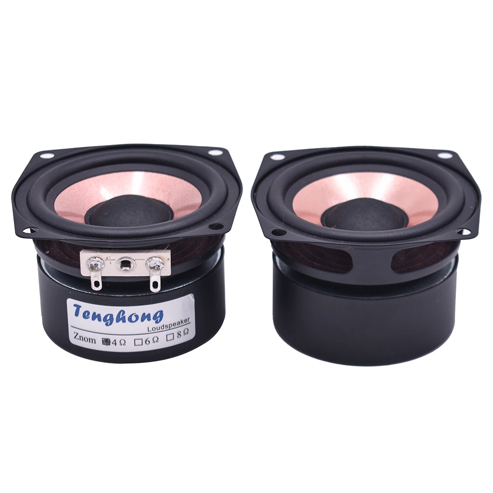 Tenghong 1 шт. 4 Ом 8 2 5 дюймовый мощный полночастотный динамик AS 25QF01 HIFI