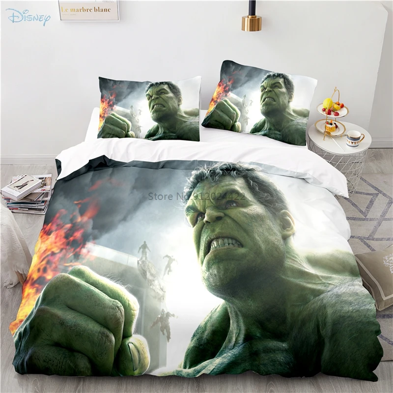 Новинка набор постельного белья с рисунком Marvel Капитан Америка Мстители Тор Халк