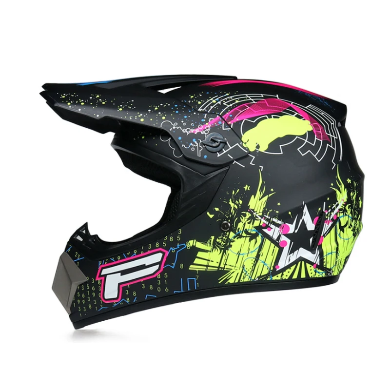 C25 Профессиональный Гоночный Кроссовый шлем hors route Casque Moto Capacete Moto Casco внедорожный мультяшный детский мотоциклетный шлем - Цвет: C25