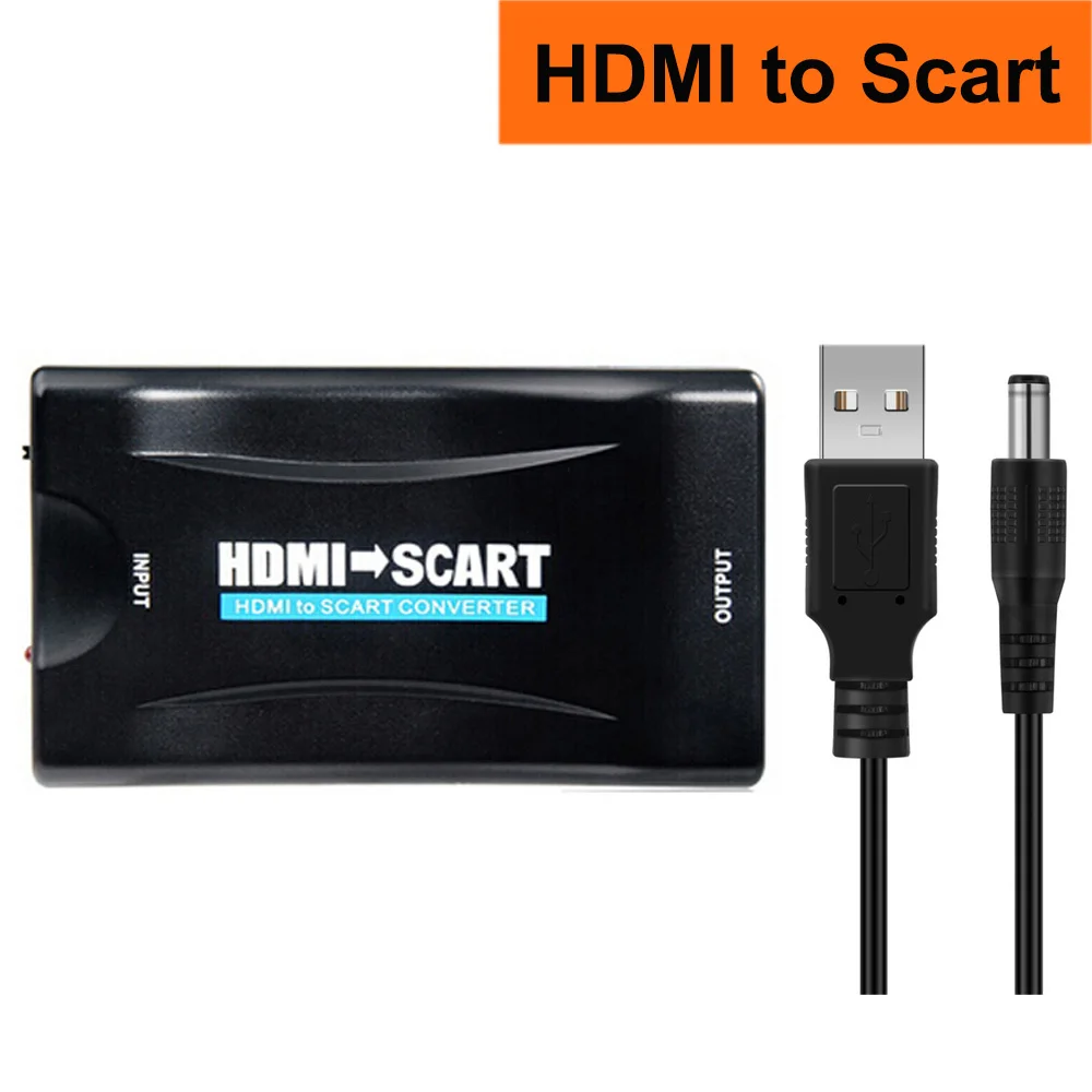 Переходник HDMI в Scart VGA RCA переходник in to out композитный AV для PS4 DVD ПК apple TV|hdmi scart