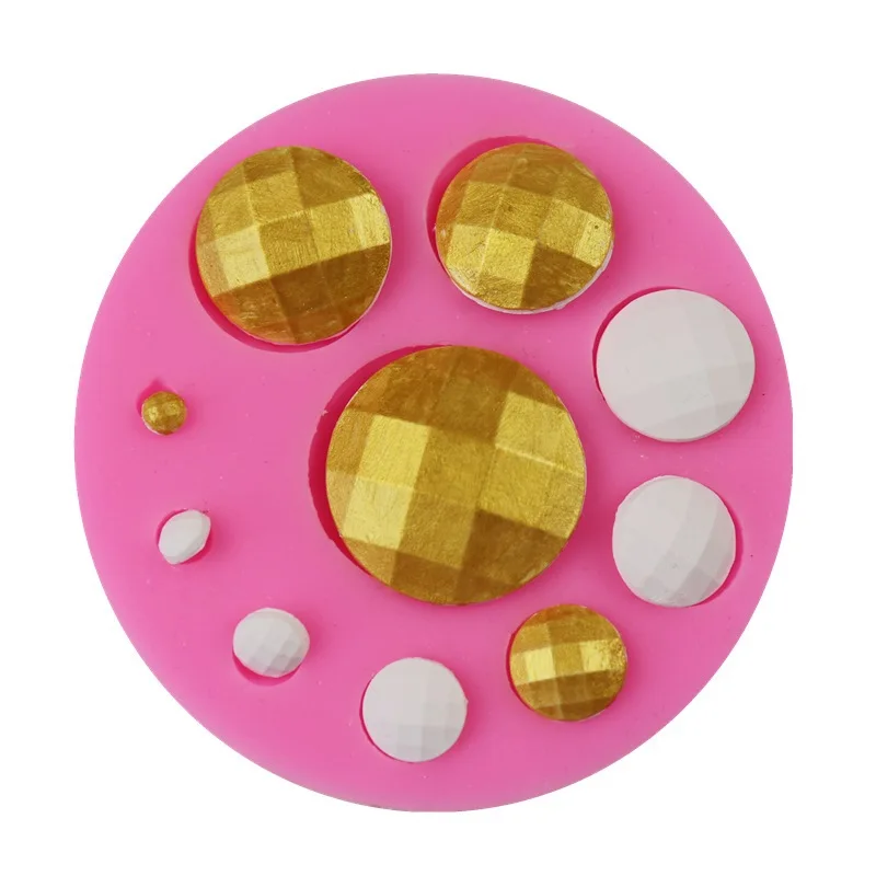 

10-hole round diamond cake decoration mold fondant silicone mold aromatherapy plaster silicone mold chocolate mold