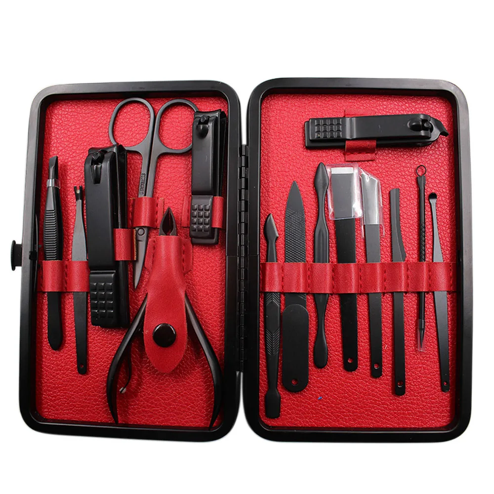 15 шт. машинка для стрижки ногтей из нержавеющей стали триммер ушей набор ухода за