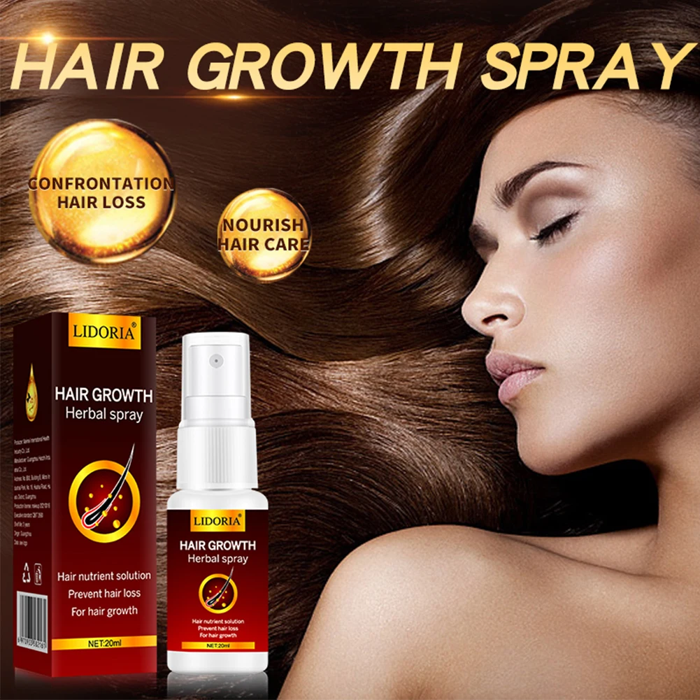 

LIDORIA Hair Loss Treatment Spray Ginger Extract Hair Growth Spray Nourishing Repair Damage Dryness Frizz for Dense Thicken Hair