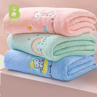 curbblan 100x120cm embroidery bath towel children soft absorbent microfiber fabric adult towels bathroom for home kids in stock