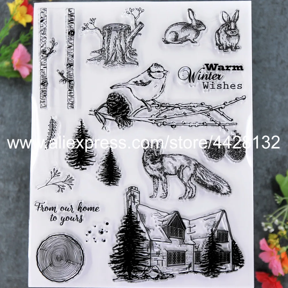 Рождественские теплые зимние пожелания елка Pinecone альбом для скрапбукинга