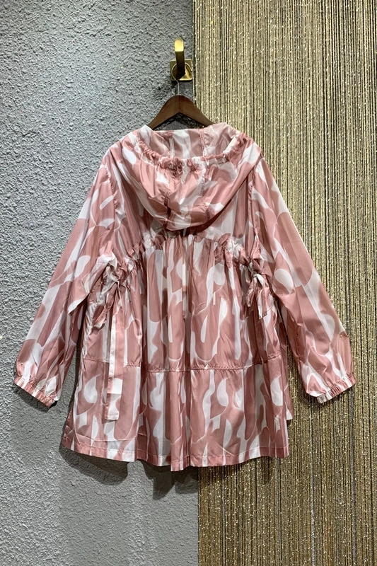 

A Line Hooded Long Sleeve Doll Shirt Sun Protection Clothing Women's 2021 Summer Printed Loose Jacket Female Large Size Coat