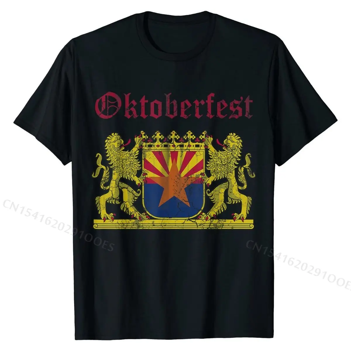 

Oktoberfest Arizona Bavaria German T-Shirt Cotton Student T Shirt Printing Tops Shirts Oversized Casual