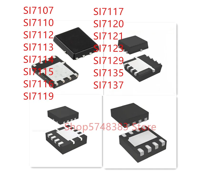 10 шт. SI7107 SI7110 SI7112 SI7113 SI7114 SI7115 SI7116 SI7119 SI7117 SI7120 SI7121 SI7123 SI7129 SI7135 SI7137 QFN IC|Аксессуары для