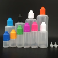 20 pcs 51015203050100120ml empty ldpe plastic dropper e liquid vape juice squeezable bottle eye drop containers