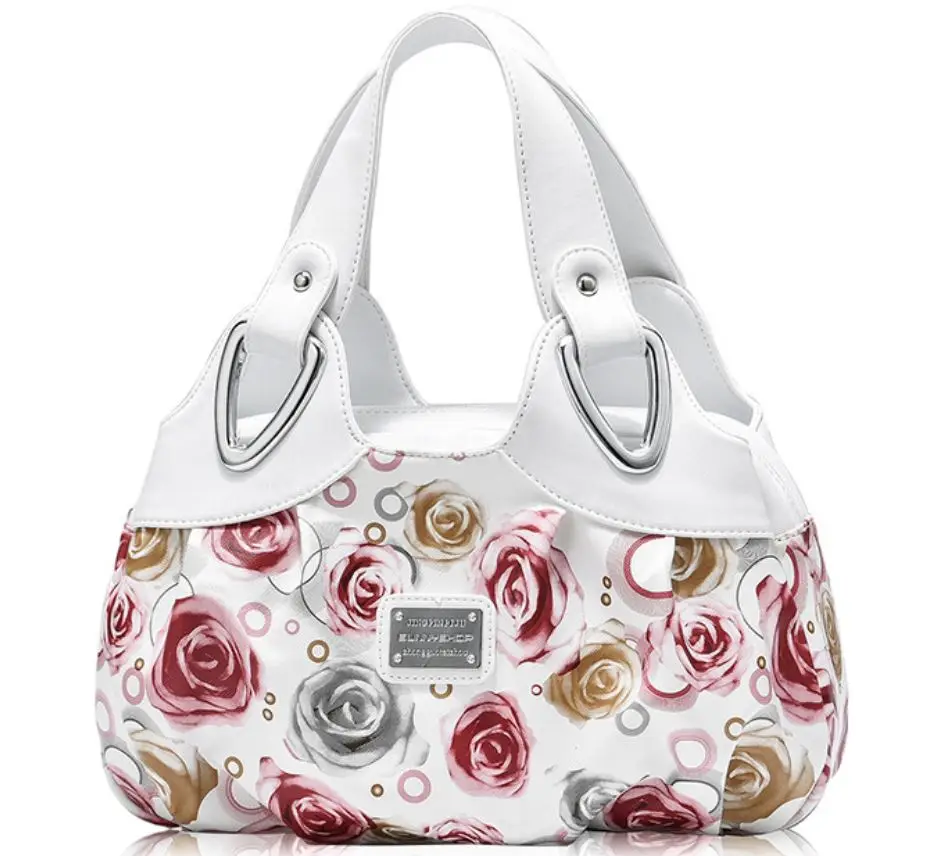 

ins Luxury Handbag Women hobos Printing PU Leather Handle Bag Fashion Brand Lady Tote large Capacity Shoulder Bag Shopping Purse
