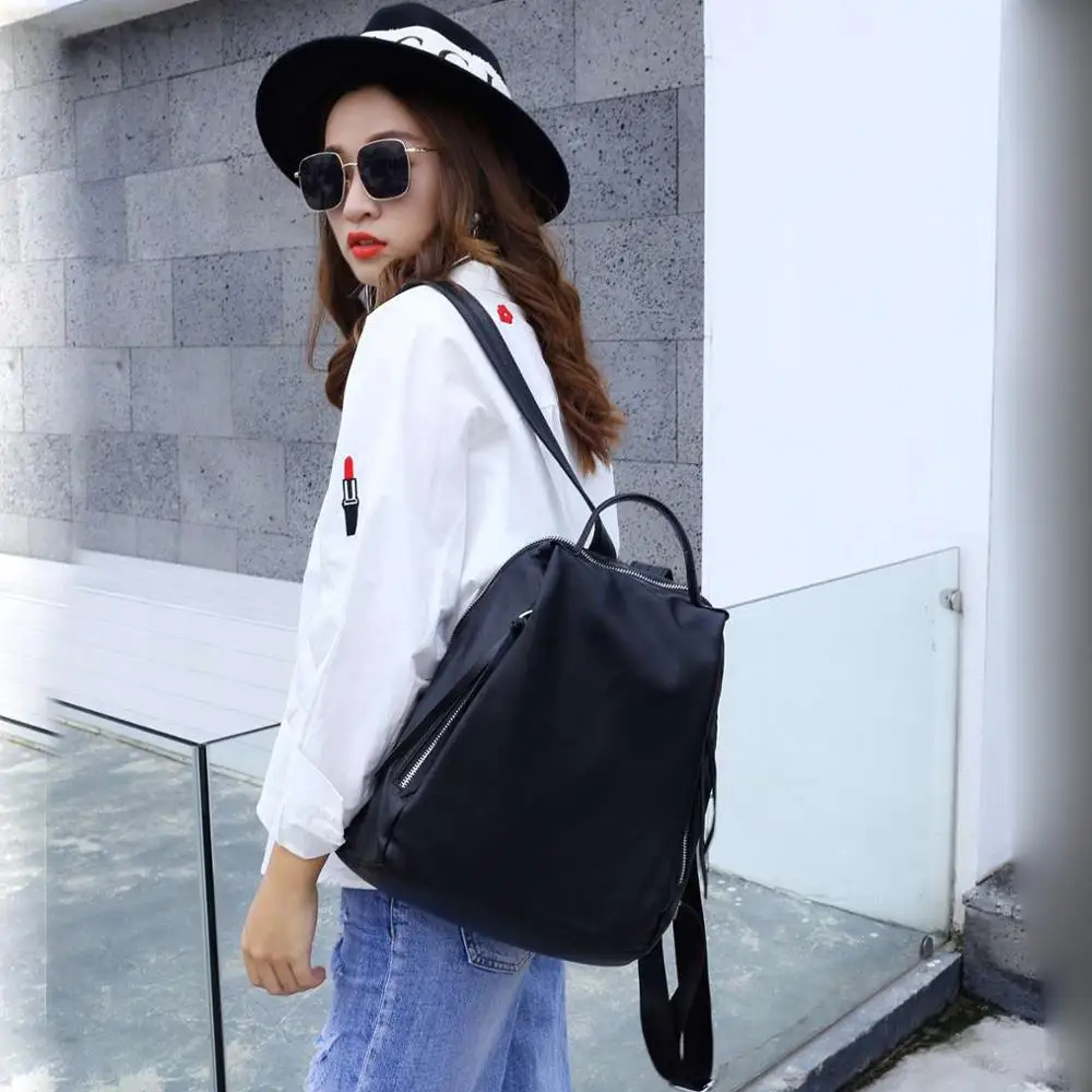 Рюкзак ZENCY женский из мягкой телячьей кожи серебристый ранец воловьей сумка для