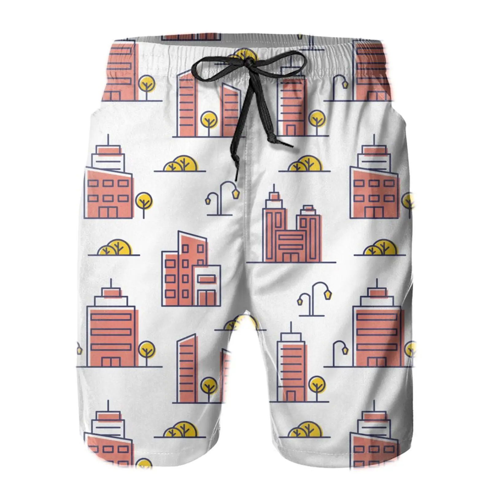 

Men's Casual Print Beach Shorts Fashion Top Quality Big size Men Boardshorts Hot 2021 Newest Summer Mens Swimwear Trunks