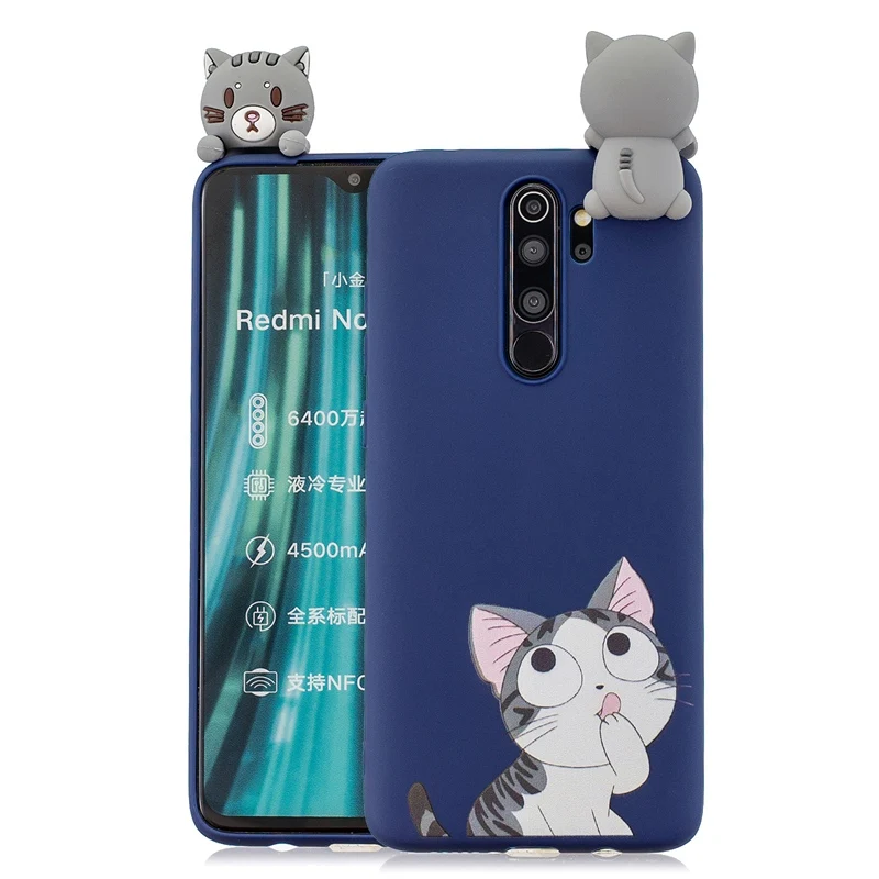 big cat 3D игрушки силиконовые для Xiaomi Redmi Note 8 чехол Redmi Note 8 Pro 8T 8A конфеты Мягкий мультфильм Redmi Note 8 чехол Redmi Note 8 Pro Чехол - Цвет: big cat