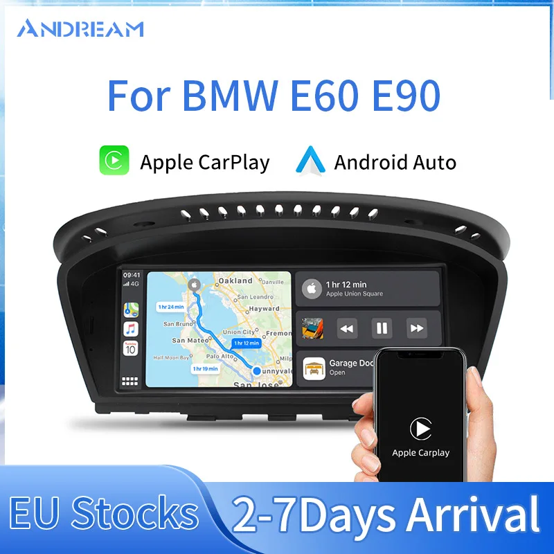 8 &quotБеспроводное Автомобильное зарядное устройство Apple CarPlay/Android мультимедийный