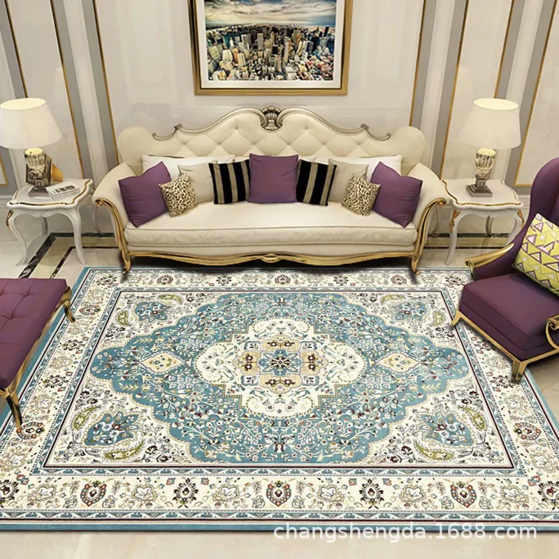 Ковер в европейском стиле искусственный напольный коврик диван домашний