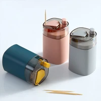 automatic toothpick holder container kitchen home restaurant tool toothpick box bottle dispenser holder popup toothpick storager