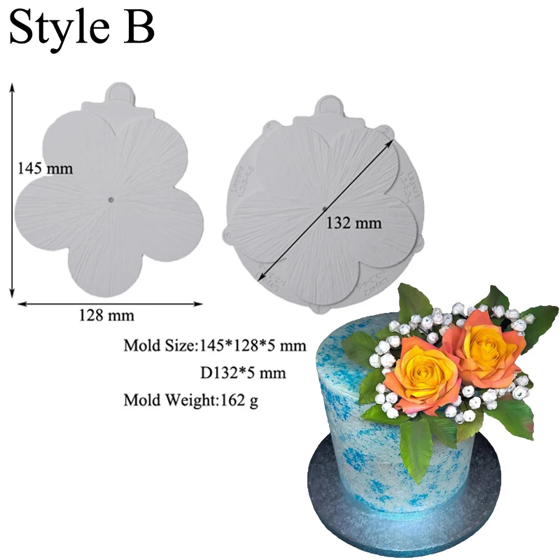 Силиконовые формы Meibum для мастики с изображением рогов лепестков украшения