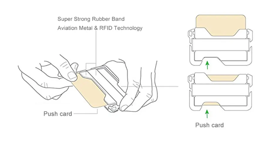DIENQI Rfid натуральная коровья кожа мужской Кошелек Алюминиевый металлический кошелек тонкий мини держатель для карт волшебный кошелек короткий маленький кошелек для денег