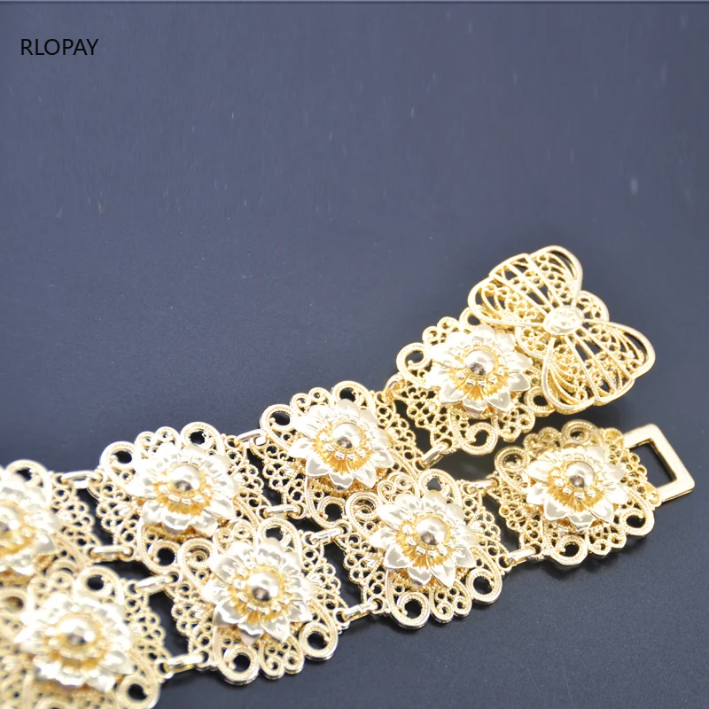 Металлические цветочные ремни для невесты длинная цепочка свадебное платье пояс