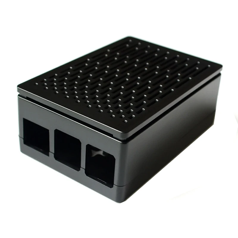 Для Raspberry Pi 4 защитный чехол ABS корпус черная коробка корпус+ крутой вентилятор Алюминиевый радиатор для Raspberry Pi 4 Модель B 4B