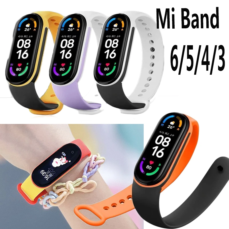 

Ремешок сменный для Xiaomi Mi Band 6, NFC, 5/4/3 дюймов