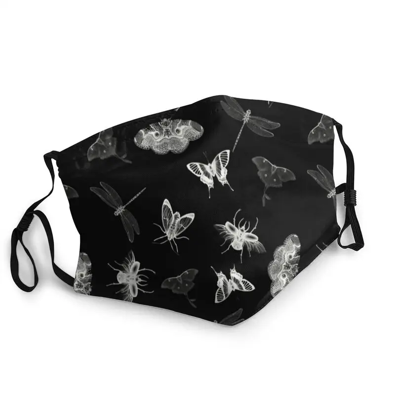 

Non-Disposable Entomologist Nightmares Mouth Mask Butterflies Mask Men Women Anti Haze Dustproof Protection Respirator Muffle