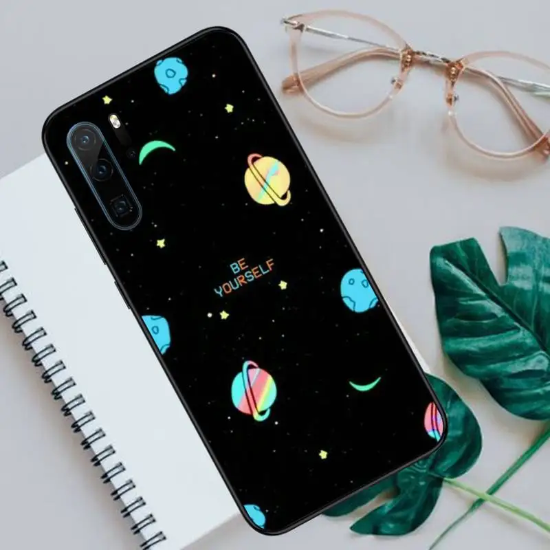 

Outer Space Planet Stars Moon Spaceship Phone Cases For Huawei P40 P20 P30 lite Pro P Smart 2019 Mate 40 20 10 Lite Pro Nova 5t
