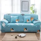 Эластичный чехол для дивана с принтом мультяшного кота, эластичный чехол для гостиной, секционный чехол для дивана, защита мебели на 1234 сиденья