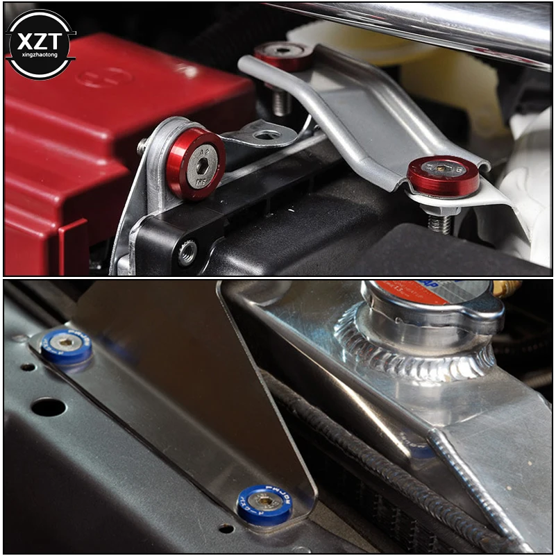 Алюминиевые 10 шт. M6X20 автомобильные модифицированные подсветки Омыватель