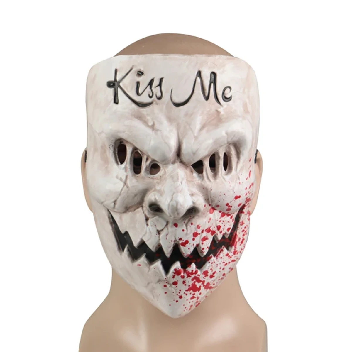 Чистка: Kiss Me (Поцелуй меня страшная маска Хэллоуин Косплэй маски для лица Жуткий