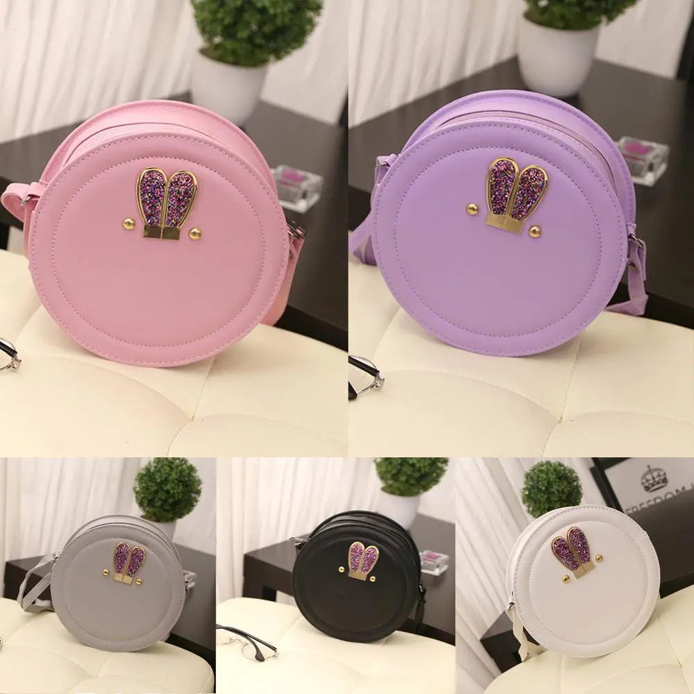 Модные женские шикарные кроличьи уши мини сумка для мобильного телефона через