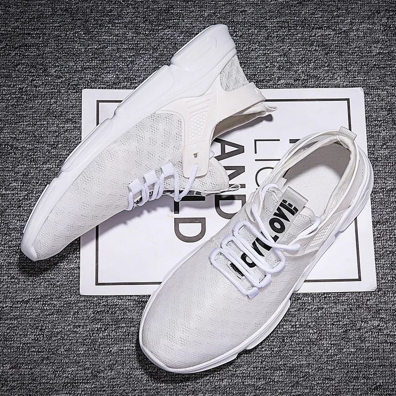 

All-match men's casual shoes men's mesh sneakers zapatos hombre sneakers shoes kanye fashion western mesh light and breathable