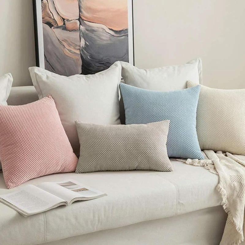 

Cushion Cover 45x45cm Pillow Cover For Sofa Living Room Cozy Velvet Decorative Throw Pillows Nordic Home Decor Funda Cojin