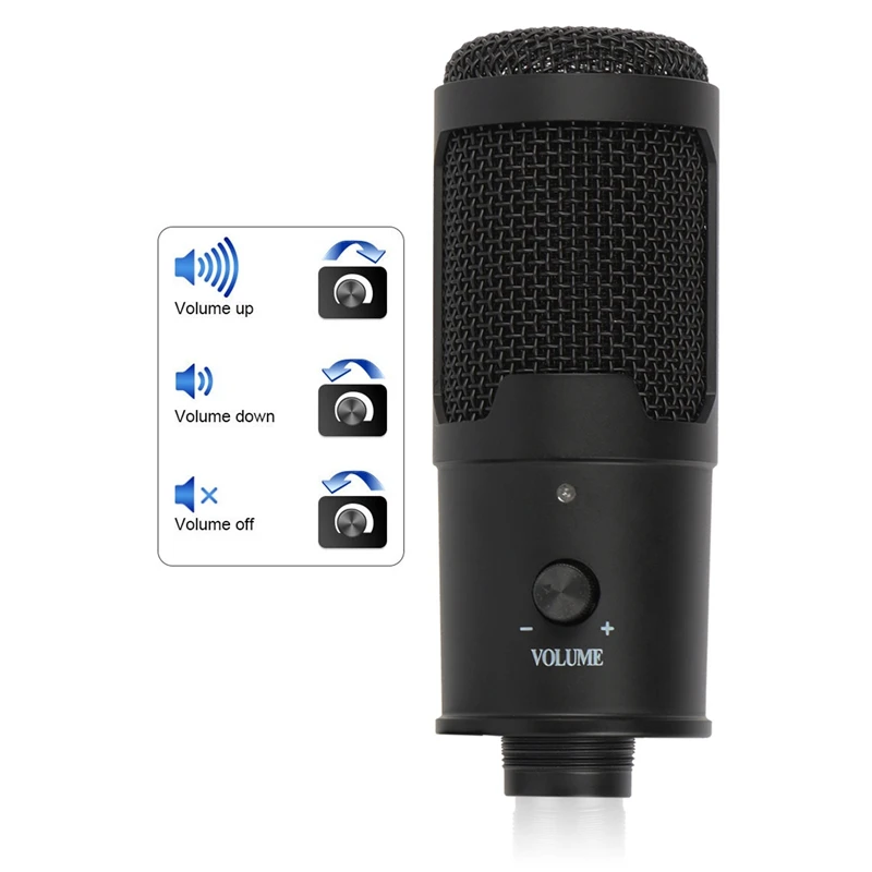 

Конденсаторный USB-микрофон JABS, профессиональный микрофон для компьютера, ноутбука, караоке, KTV, Tik, Tok, Youtube