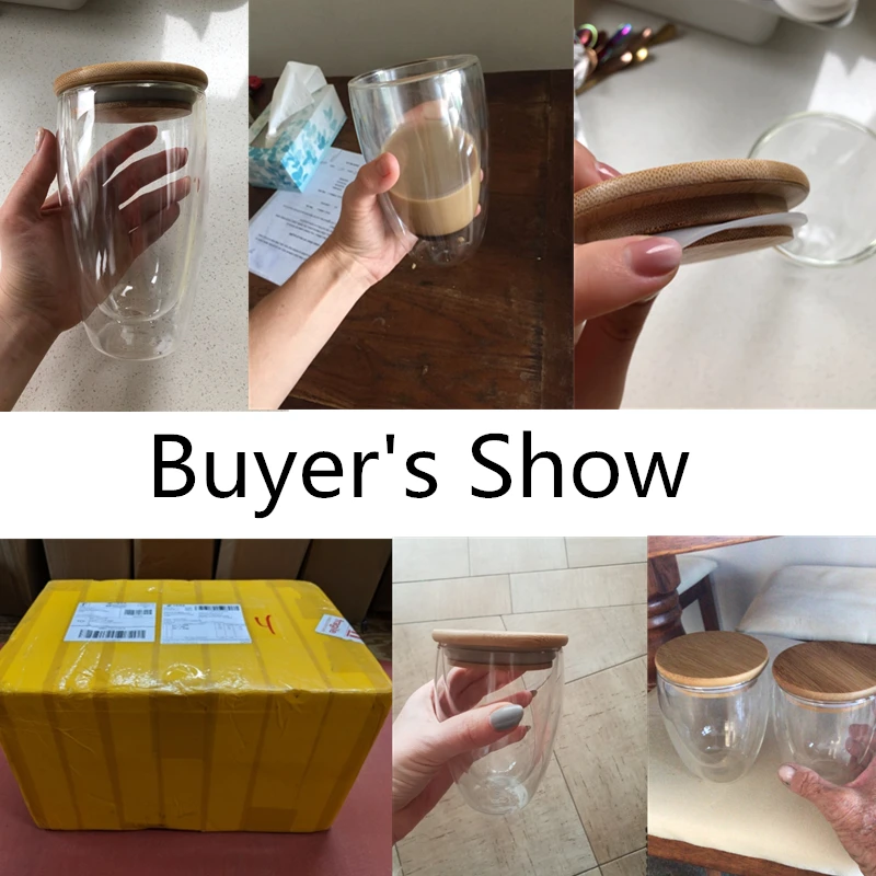 Стакан с двойными стенками чашка для чая кофейные кружки прозрачный