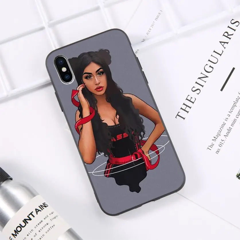 

Cartoon Melanin Poppin Aba girl Newly Arrived Black Cell Phone Case for iPhone 11 pro XS MAX 8 7 6 6S Plus X 5 5S SE XR case