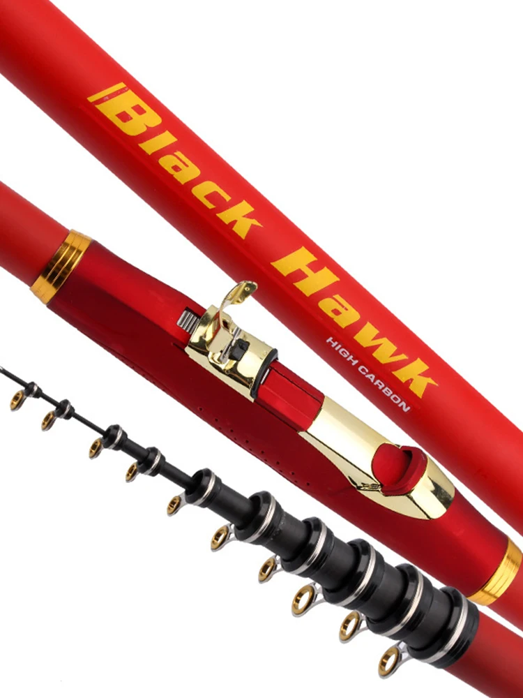 

Carbon Fiber Telescopic Rotating Rod M Strong Rock Fishing Feeder Fishing Rod 3.6m 4.5m 5.4m 6.3m Surfing Throwing Carbon