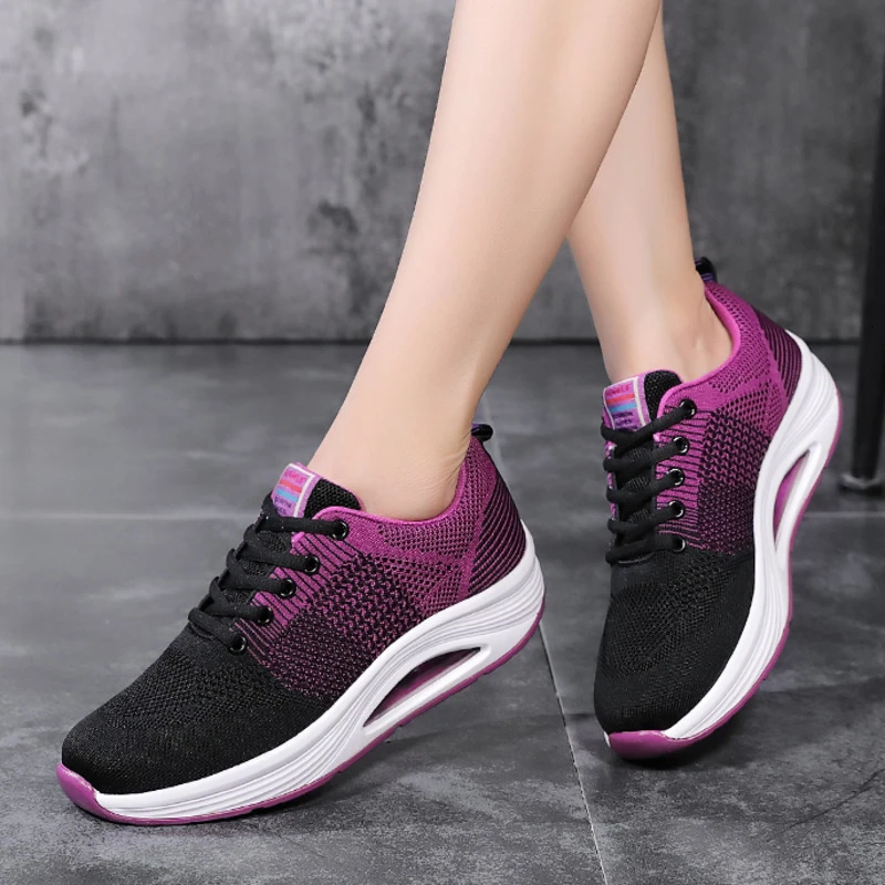 Женская обувь на подушке Обувь для здорового фитнеса Дышащие кроссовки