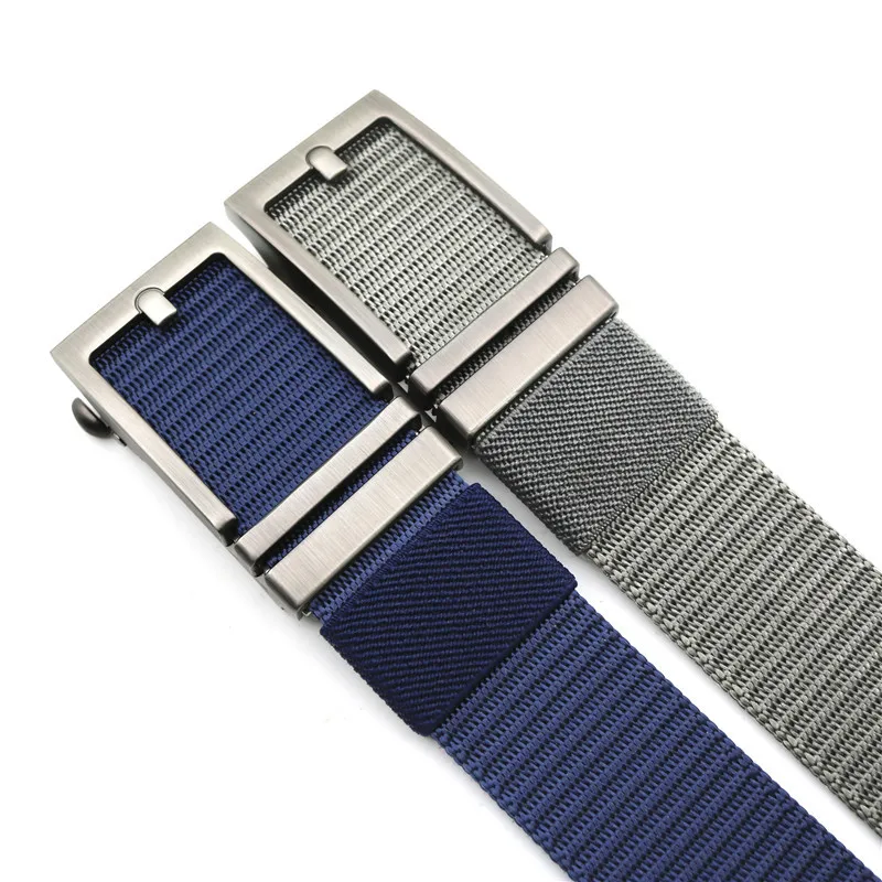 Ремень LannyQveen мужской с автоматической пряжкой нейлоновый пояс брезентовый