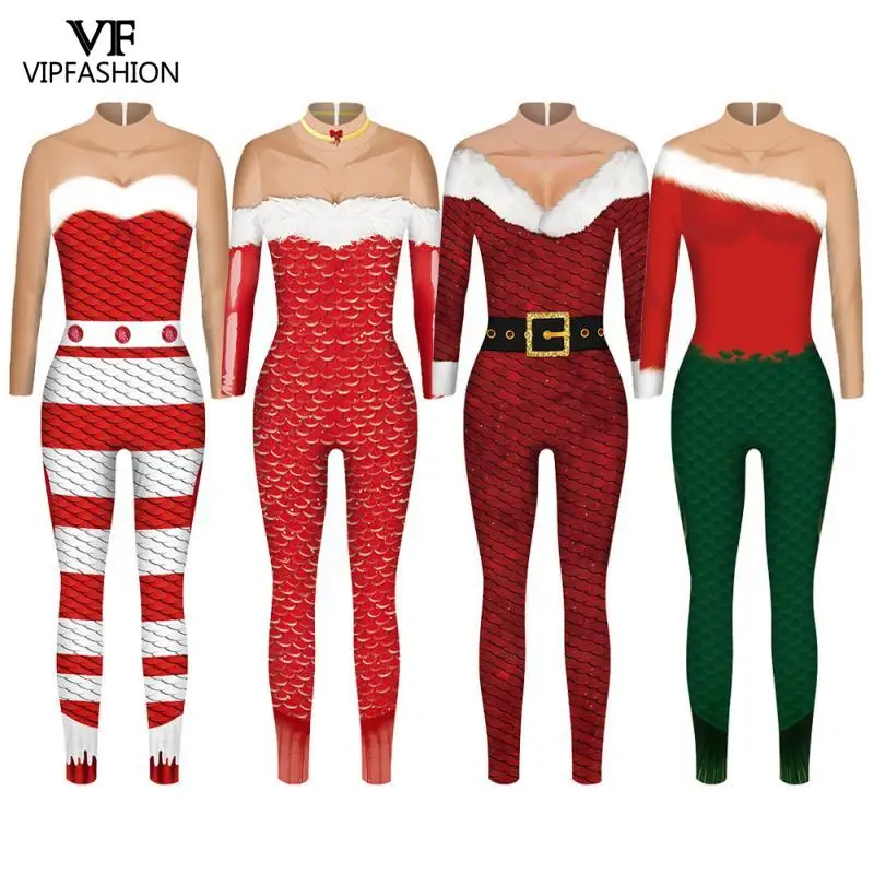 Женский комбинезон для новогодней вечеринки с эластичным поясом | Тематическая
