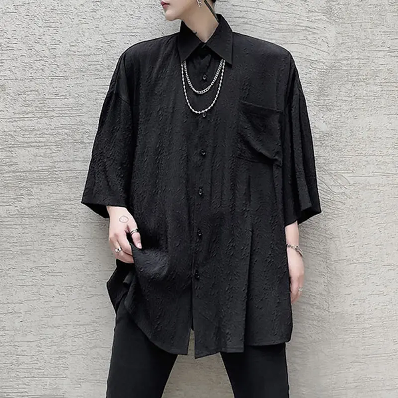 

XITAO Solid Color Women Casual Shirt Summer New Vintage Metal Pendant Decoration Simplicity Fashion Trendy All-match WMD1312