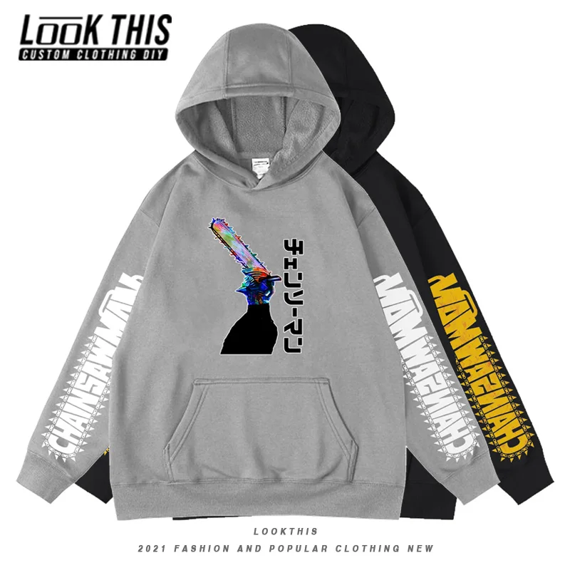 

Animation Chainsaw Man Anime Printed Hoodies Pullover Boy Girl Streetwear Clothes Kids Sweatshirts Tops Children Manga Hoodies