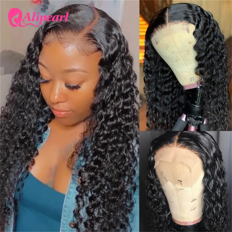 Парик из натуральных волос крупными волнами прозрачный 6x6 HD бразильские парики