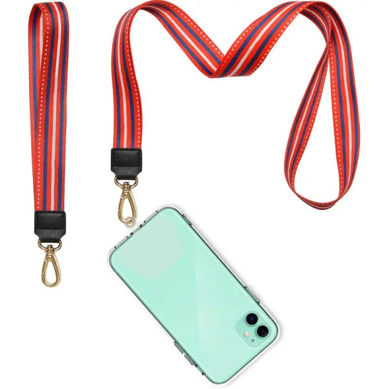 

Mobile Phone Straps With Metal Clip Hanging Neck Rope Lanyard Nylon Phone Lanyard For IPhone Samsung Galaxy And All Smartphones
