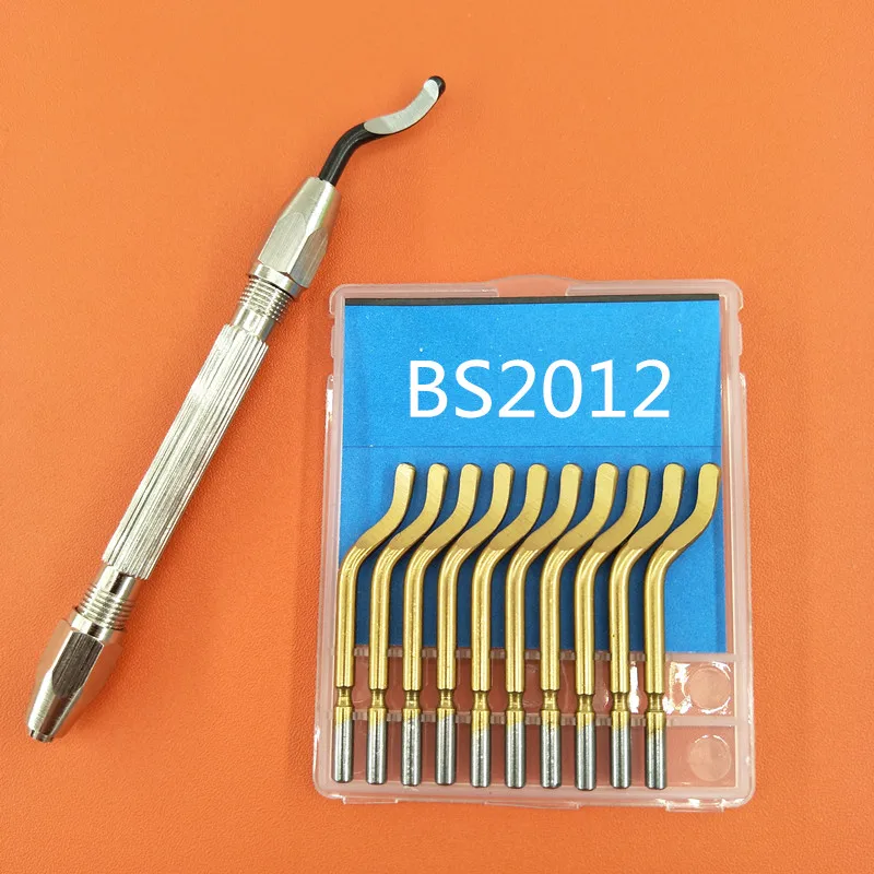 Лезвие с фиксированной ручкой Обрезной нож bs скребок для снятия заусенцев 1012 1018