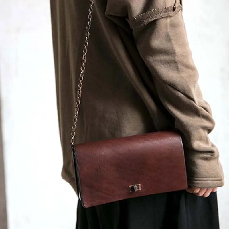 

AETOO 2020 new trendy shoulder bag leather retro fashion messenger bag leather shoulder strap