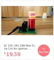 Электронные игрушки dc 12V tesla coil обучающий эксперимент Беспроводная передача мощности с светящейся трубкой световой индикатор светильник