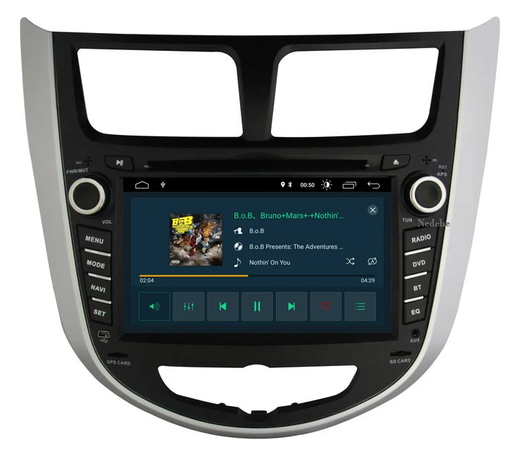 2 din Android 9,0 2G ram автомобильный dvd gps плеер для hyundai Verna Solaris 2011 2012 2013 автомобильный Радио кассетный плеер DSP карта